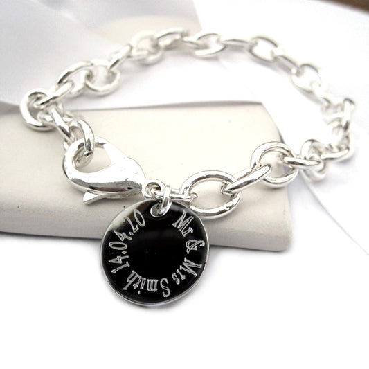 Personalised Edge Cable Bracelet