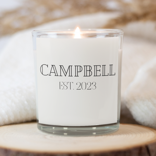 Personalised Family Candle