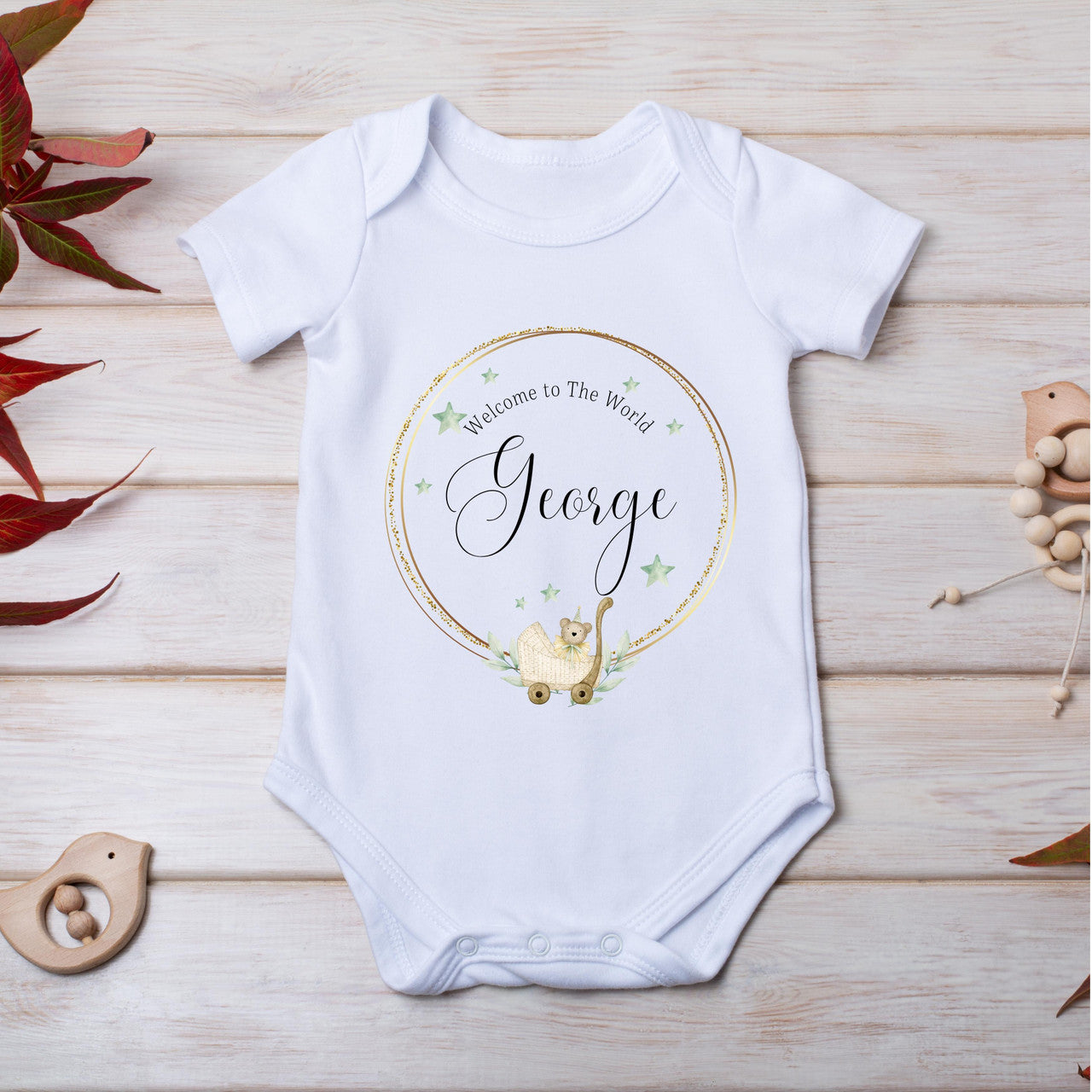 Personalised Welcome to the World Baby Grow Gift Box - 7681