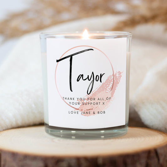 Personalised Painted Name Candle