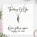 Angel Feather Sterling Silver Necklace & Gift | When Feathers Appear Angels are Near