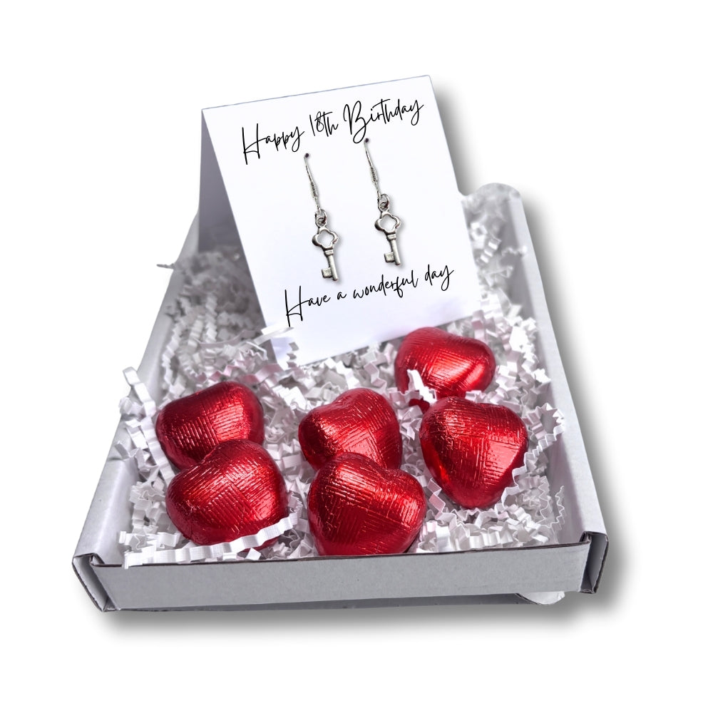 Happy 18th Birthday Earrings Mini Gift Hamper