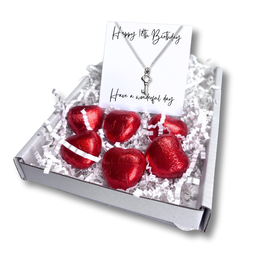 Happy 18th Birthday Necklace Mini Gift Hamper