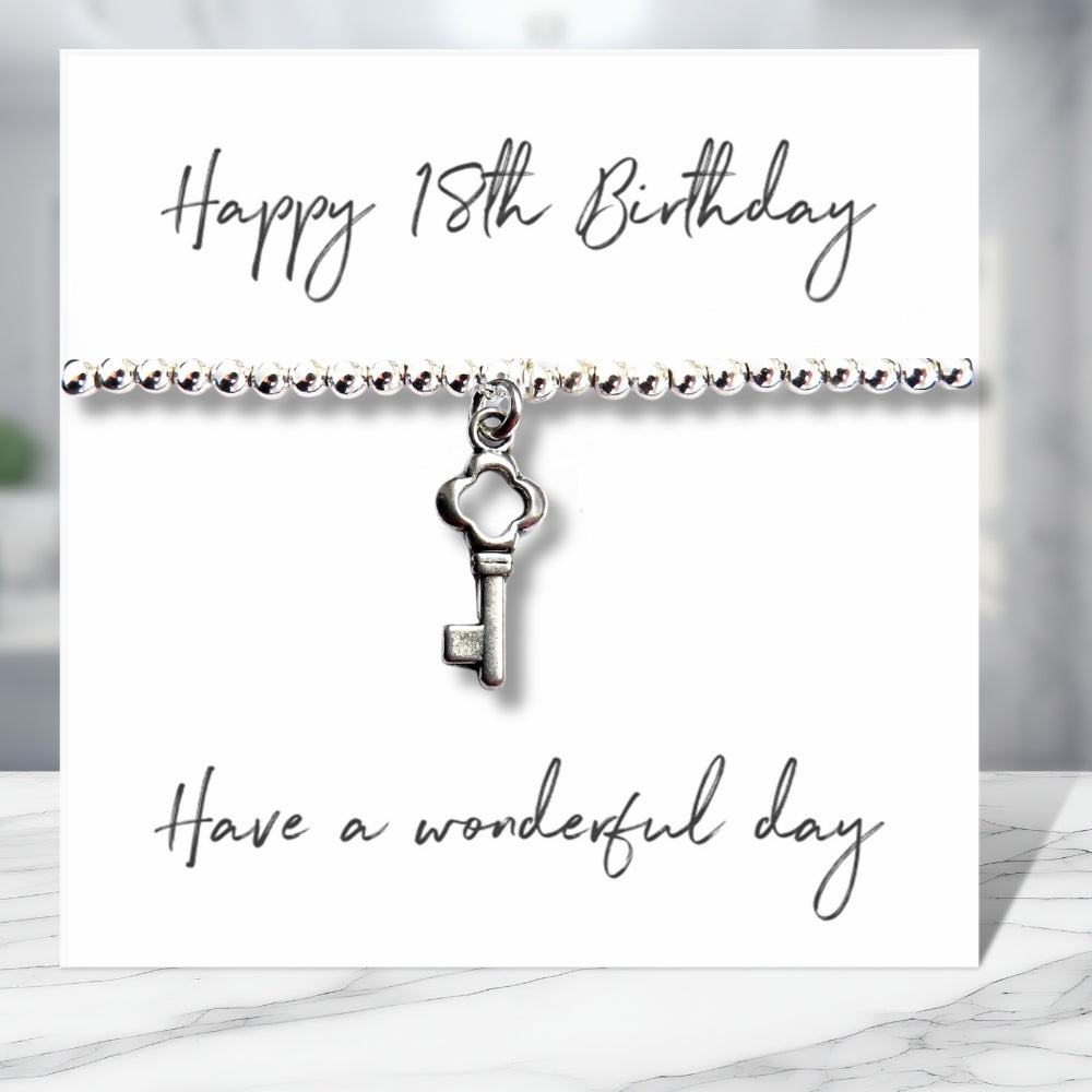 Happy 18th Birthday Bracelet & Gift Card