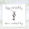Happy 21st Birthday Necklace & Gift Card