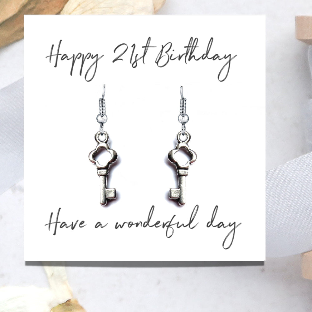 Happy 21st Birthday Earrings Mini Gift Hamper