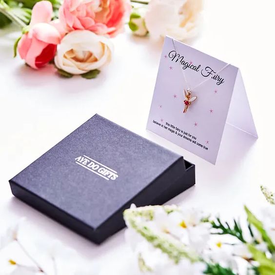 Magical Fairy Necklace & Message Card | Girls Birthday Gift