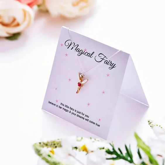 Magical Fairy Necklace & Message Card | Girls Birthday Gift