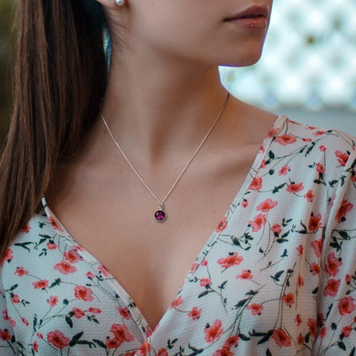 Birthstone Necklace & Birthday Girl Card