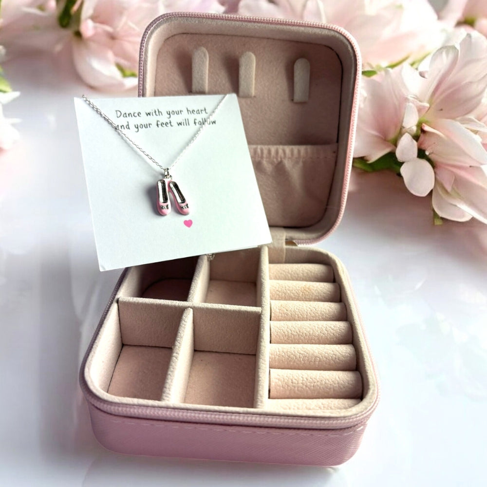 Ballet Shoes Necklace & Jewellery Box Gift