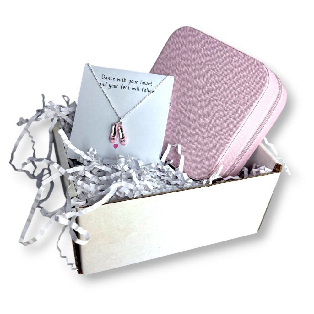 Ballet Shoes Necklace & Jewellery Box Gift