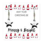 Merry & Bright Christmas Mini Gift Hamper with Silver Star Earrings