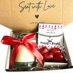 Small Merry & Bright Christmas Gift Hamper Bracelet, Chocolates & Candle