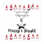 Small Merry & Bright Christmas Gift Hamper Necklace, Chocolates & Candle
