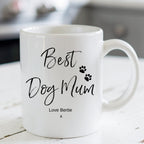 Personalised Best Dog Mum Mug