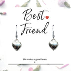 Best Friend Mini Gift Hamper with Silver Heart Earrings