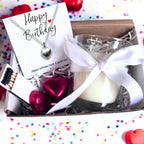 Small Happy Birthday Gift Hamper Necklace, Chocs & Candle