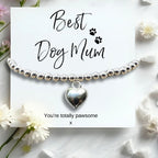 Best Dog Mum Bracelet and Gift Card