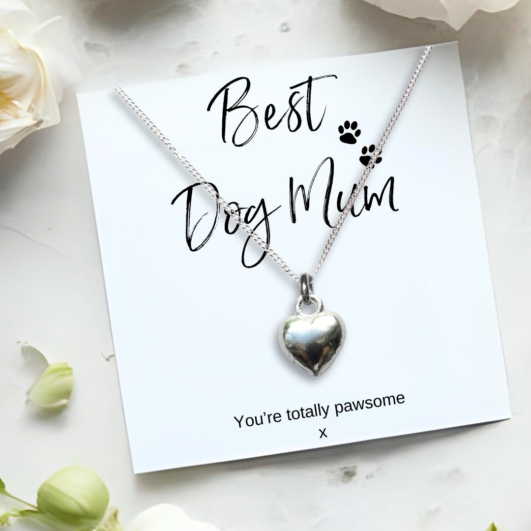 Best Dog Mum Necklace & Jewellery Box Gift