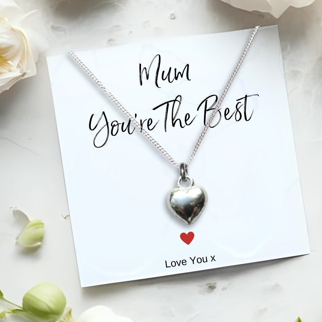 Personalised Mum You're The Best Necklace & Candle Gift Hamper