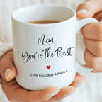Personalised Mum You're the Best Mug, Candle & Socks Gift Hamper | Birthday Gift