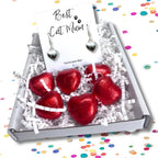 Best Cat Mum Mini Gift Hamper with Silver Heart Earrings