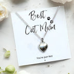 Small Best Cat Mum Gift Hamper Necklace Chocs & Candle