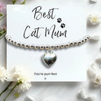Small Best Cat Mum Gift Hamper | Bracelet, Chocolates & Candle
