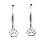 Women's Paw Print Drop Earrings