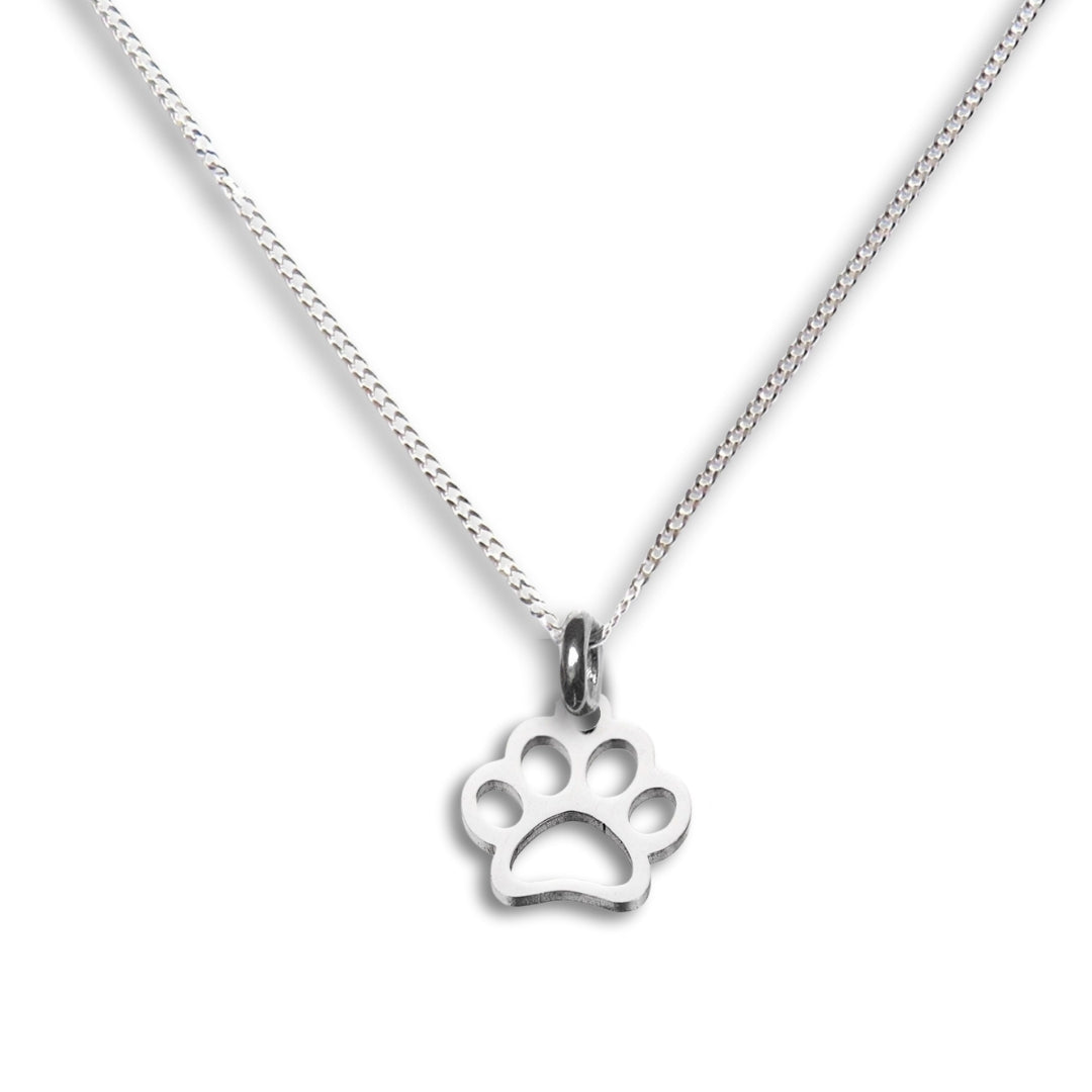 Some Paw-dy Loves You - Paw Print Necklace & Gift Card