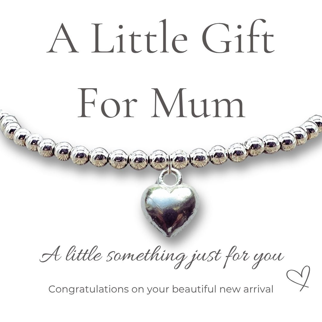 Personalised Surname Heart Baby Gift Hamper - Vest, Hat, Bracelet, Wooden Sign & Chocolates