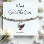 Personalised Mum You're The Best Bracelet & Candle Gift Hamper