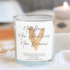 Personalised Gold Heart New Home Candle Gift box | Friend, Couples