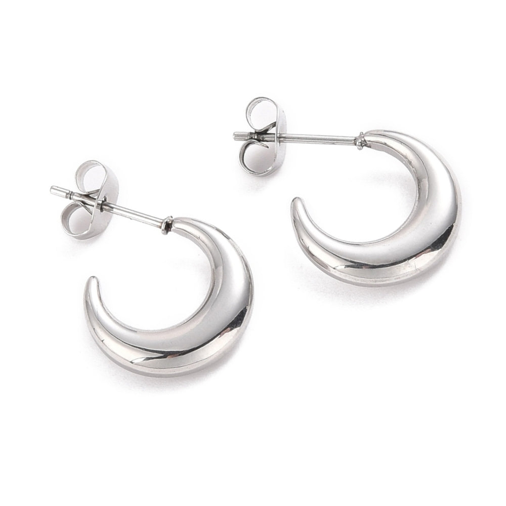 Moon Hoop Earrings - Perfect for Any Occasion