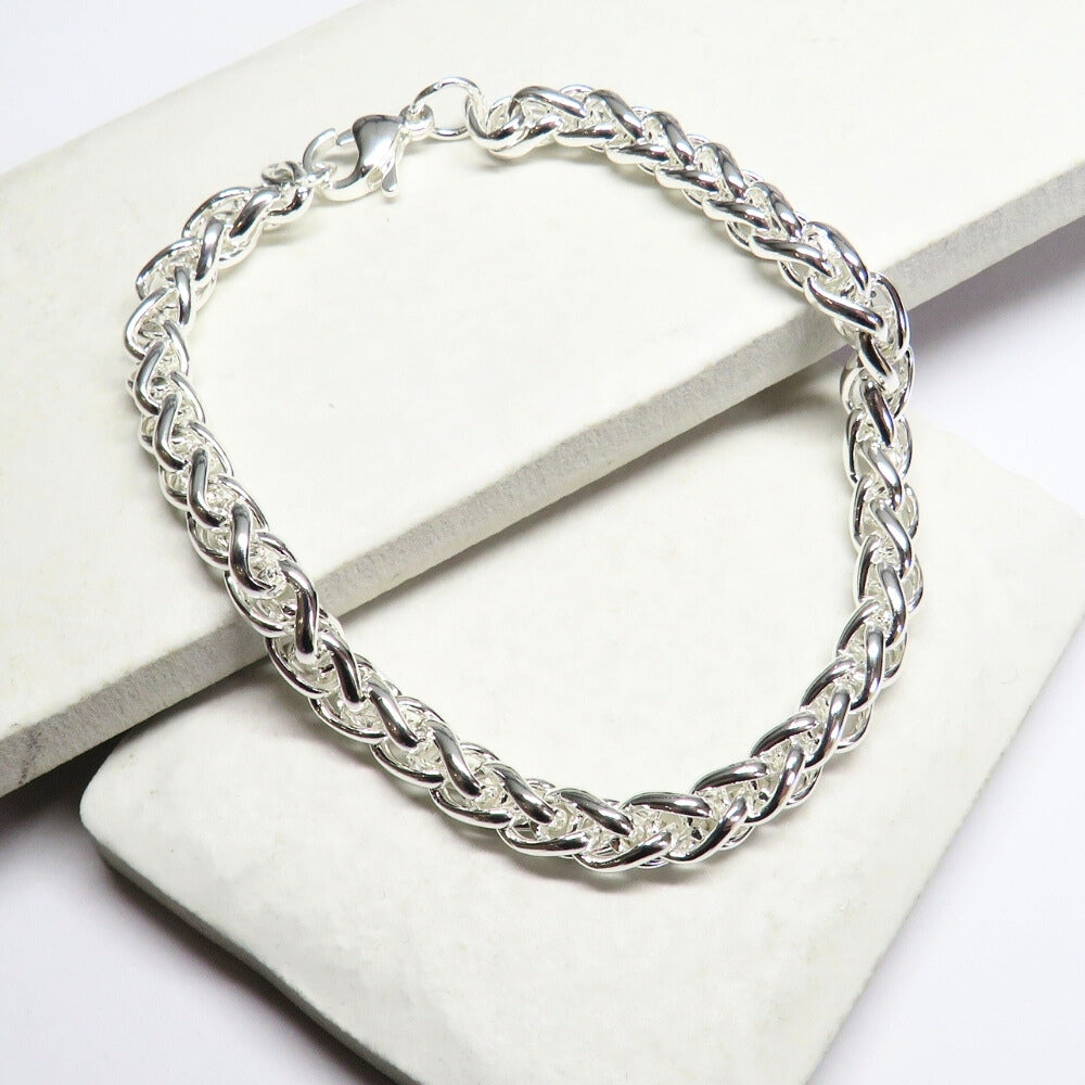 Pleated Silver Bracelet