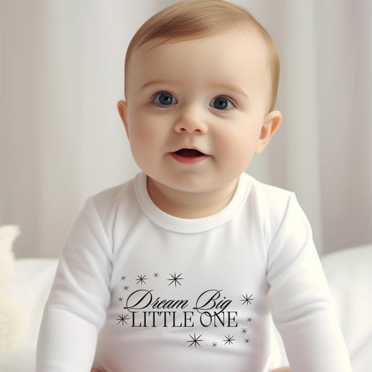 Dream Big Little One Baby Grow