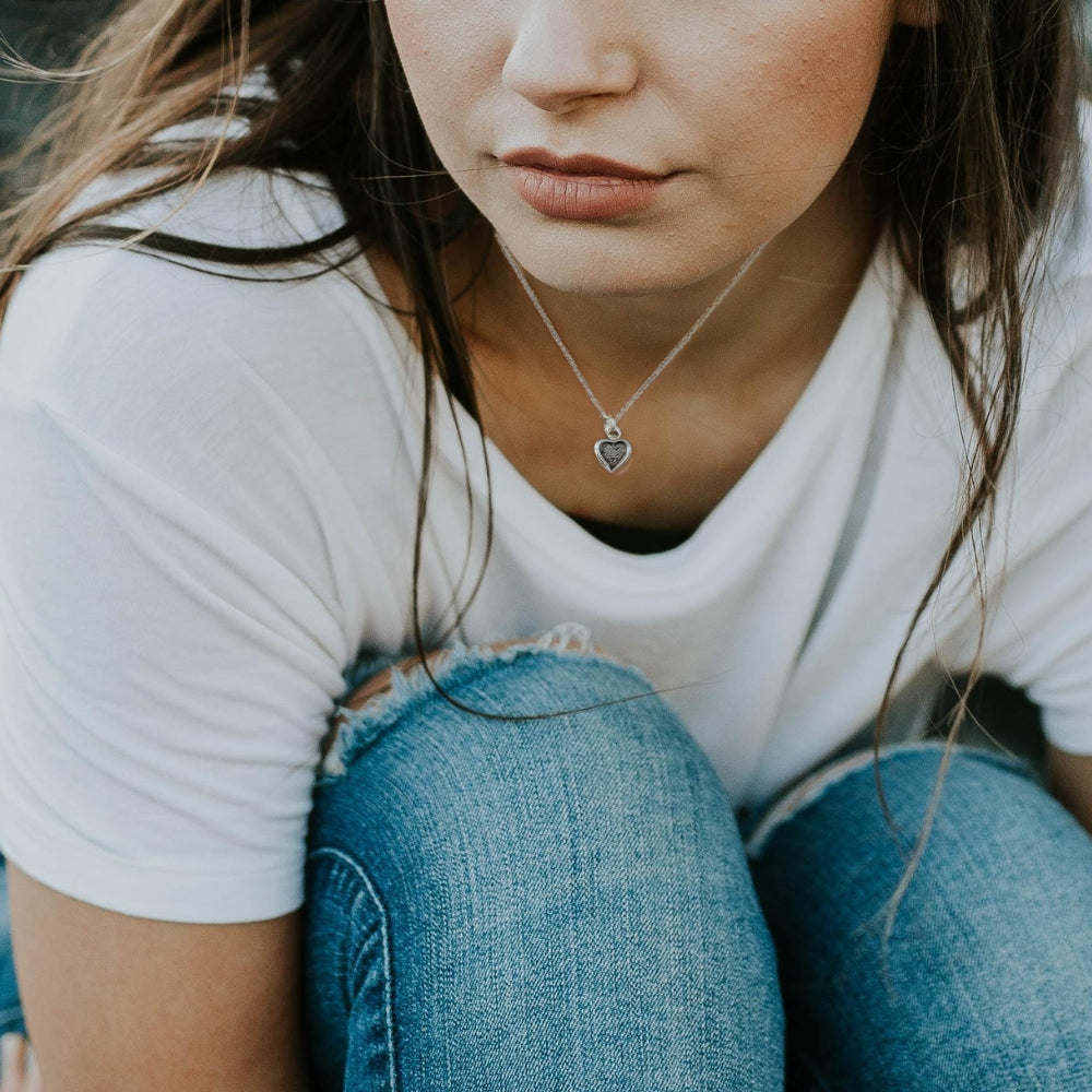 Happy Birthday Party Card & Cubic Zirconia Heart Necklace