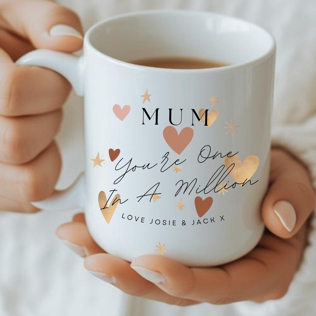 Personalised Mum You're One in A Million Mug