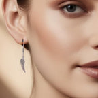 Angel Feather Drop Earrings