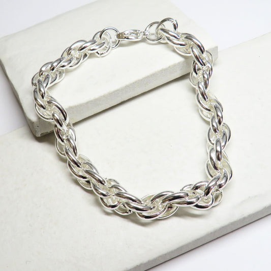 Twisted Silver Bracelet