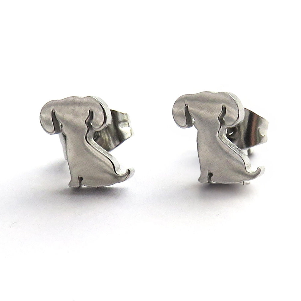 Puppy Dog Stud Earrings - Cute Accessories