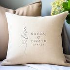 Personalised Script Love Heart Cushion