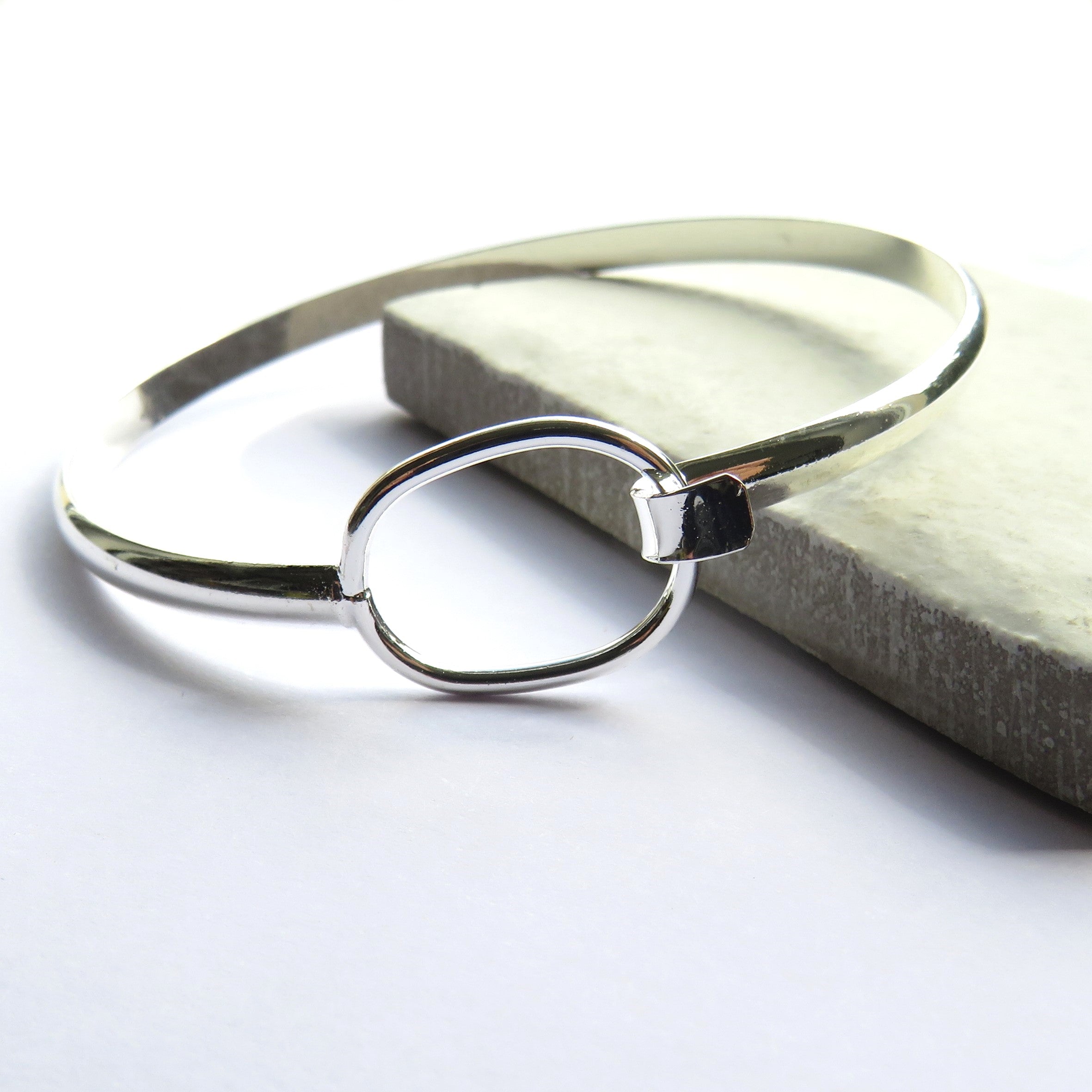 Loop Silver Bangle