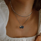 Personalised Sterling Silver Heart Charm Necklace