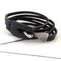 Men's Leather Brown Wrap Bracelet
