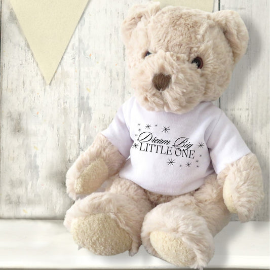 Luxury Teddy Bear with Dream Big Little One Shirt