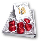 18th Birthday Cubic Zirconia Necklace & Gold Balloons Mini Hamper