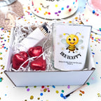 Personalised Bee Happy Candle Gift Set | Friend Sister Mum
