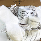 Personalised I Love You This Much Mug, Candle & Socks Gift Hamper | Birthday Gift