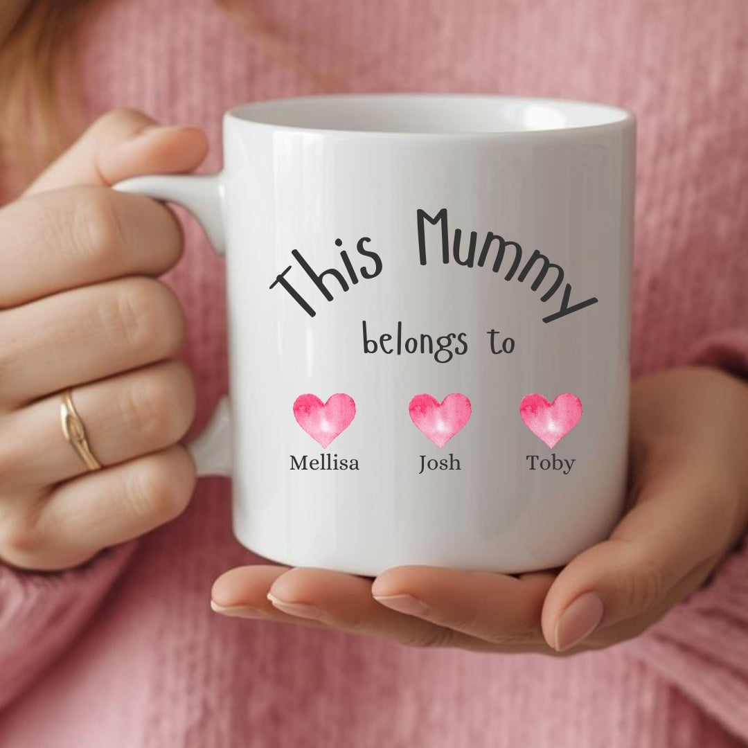 Personalised This Mum Belongs To Mug Gift